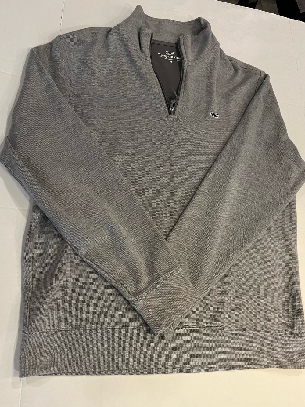Vineyard Vines Men's Gray Half-Zip Pullover Sweater